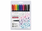 Tombow Fineliner Fudenosuke WS-BS farbig, 10er Set