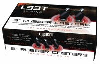 L33T Rubber wheels red, 5-pack 160530 for L33T chairs