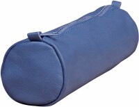 CLAIREFONTAINE Schlamperetui AgeBag 21x6cm 77023C blau, rund, Leder, Kein