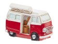 HobbyFun Mini-Fahrzeug Camping-Bus 4.5 cm, Detailfarbe: Rot, Weiss