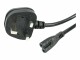 StarTech.com - 1m Laptop Power Cord 2 Slot for UK BS1363 to C7