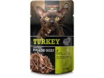 Leonardo Cat Food Nassfutter Truthahn & Pulled Beef, 70 g, Tierbedürfnis