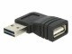 DeLOCK - Adapter EASY-USB 2.0-A male > USB 2.0-A female angled left / right