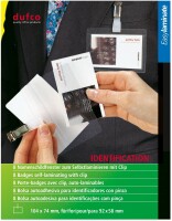 DUFCO Karten Self. lam. 53102.001 74x104mm mit clip 8