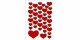 Herma Stickers Motivsticker Herzen klein 120 Stück Rot, Motiv: Herz