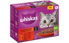 Whiskas Nassfutter Klassische Auswahl in Sauce 1+, 12 x