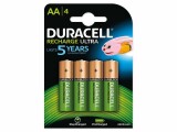 Duracell Batterie Rechargeable AA 2400 mAh 4 Stück, Batterietyp