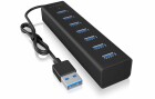 RaidSonic ICY BOX USB-Hub IB-HUB1700-U3, Stromversorgung: Netzteil