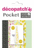 DECOPATCH Papier Pocket Nr. 17 DP017O 5 Blatt