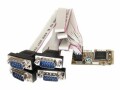 STARTECH .com 4 Port Seriell RS232 Mini PCI Express Karte