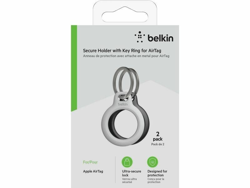 Belkin Secure Holder with Carabiner for AirTag (Black)