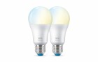 WiZ Leuchtmitte Tunable White A60, 60W, E27, Doppelpack