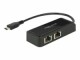 Bild 2 DeLock Netzwerk-Adapter USB-C - 2xRJ-45 1Gbps, Schnittstellen