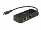 DeLock Netzwerkkarte USB-C - 2xRJ-45