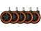 Bild 5 LC POWER LC-Power Rollen LC-CASTERS-DRIFT 5er Set Orange