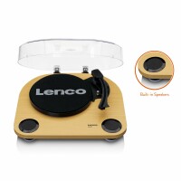Lenco Plattenspieler LS-40WD holz mit LS, RCA-Output, 33 und