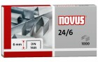 Novus Heftklammer 24/6 1000 Stück, Verpackungseinheit: 1000