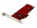STARTECH .com 2x M.2 SATA SSD Schnittstellenkarte - PCIe