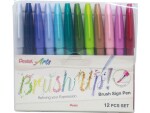 pentel Fasermaler Brush Sign Pen Pastellfarben, Set: Nein