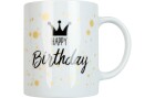 Könitz Kaffeetasse Happy Birthday 300 ml, 1 Stück, Weiss