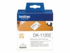 Brother Etiketten DK Label DK-11202 schwarz/weiss Papier