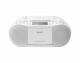 Sony Radio CFD-S70 Weiss, Radio Tuner: FM