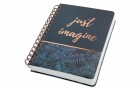 Jolie Notizbuch Mystic Jungle A5, Dot, Blau/Kupfer/Schwarz