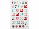 Creativ Company Adventskalender-Zahlen 31 Sticker, Motive: Zahlen