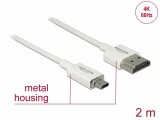 DeLock Kabel 4K 60Hz HDMI - Micro-HDMI (HDMI-D), 2