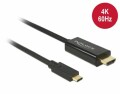 DeLock USB-C - HDMI Kabel, 4K, 60hz, 1m,