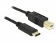 DeLock USB2.0 Kabel, C - B, 2m, SW Typ