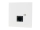 ABB Sidus Netzwerkdose 1x RJ45 E-Type, Detailfarbe: Weiss, Montage