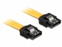 DeLock SATA3-Kabel gelb, 20 cm, Datenanschluss Seite A: SATA