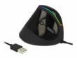 DeLock Ergonomische Maus 12597 USB RGB