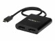 StarTech.com - 2-Port USB-C to DisplayPort MST Hub - 4K 30Hz - Dual Monitor Video Adapter - Windows & Thunderbolt 3 Compatible (MSTCDP122DP)