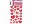 Image 2 Herma Stickers 3D-Sticker Herzen mit Silberprägung 50 Stück Rot