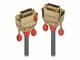 LINDY 1m DVI-D Dual Link Kabel, Gold Line