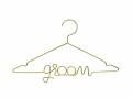 Partydeco Hochzeitsaccessoire Kleiderbügel Groom 45 x 27 cm, Gold