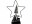 Bild 0 Dameco Tischdeko Stern mit Hirsch und Baum, 26 LEDs