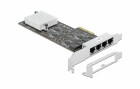 DeLock Netzwerkkarte 4x 2.5Gbps, RTL8125B PCI-Express x4