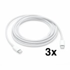 Apple USB-C Ladekabel, 2m, Bulk - 3er Pack