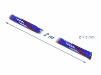 DeLock Kabelschlauch dehnbar, 2 m x 6 mm Blau