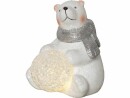 Star Trading LED-Figur Polare, 11 cm, Weiss, Betriebsart