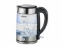 Koenig Wasserkocher 1.7 l, Schwarz/Silber, Detailfarbe: Silber