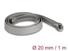 DeLock Kabelschlauch 1 m x 20 mm Grau, Detailfarbe