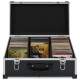vidaXL CD-Koffer für 60 CDs Aluminium ABS Schwarz
