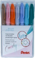 PENTEL Brush Sign Pen Set SES15C-7PC 7 Farben, Kein