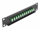 Bild 4 DeLock Verteilerplatte 10? LWL Patchpanel 12 Port LC Duplex