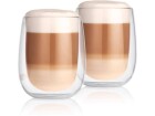 GOURMETmaxx Latte Macchiato Becher 350 ml, 1 Stück, Transparent