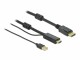 DeLock Kabel HDMI ? Displayport, HDMI/USB 2.0 - DisplayPort